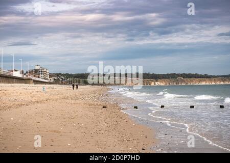 Spiaggia della costa orientale del Regno Unito Foto Stock