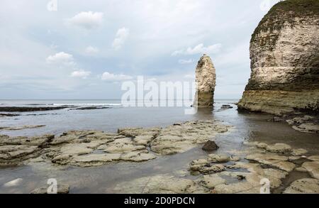 Gesso mare stack a bassa marea Foto Stock