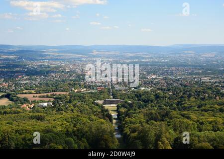 Schloss Wilhelmshöhe nello Schlosspark di Kassel, Assia, Germania Foto Stock