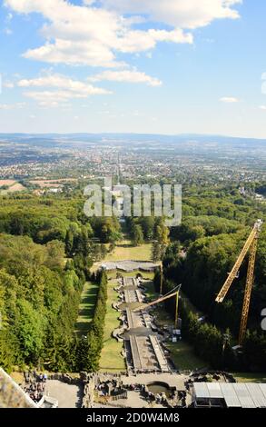 Schloss Wilhelmshöhe nello Schlosspark di Kassel, Assia, Germania Foto Stock