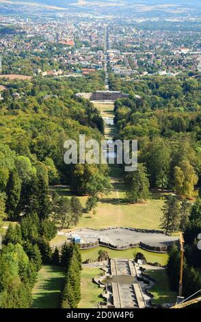 Schloss Wilhelmshöhe nello Schlosspark di Kassel, Assia, Germania Foto Stock