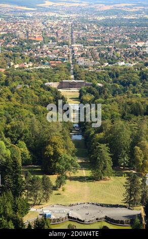 Schloss Wilhelmshöhe nello Schlosspark di Kassel, Assia, Germania Foto Stock