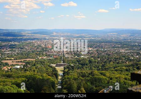 Schloss Wilhelmshöhe nello Schlosspark di Kassel, Assia, Germania Foto Stock