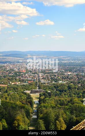 Schloss Wilhelmshöhe nello Schlosspark di Kassel, Assia, Germania Foto Stock