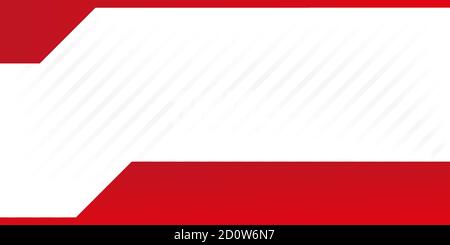 Disegno sfondo rosso e bianco . disegno sfondo con spazio vuoto per l'illustrazione vettoriale del posizionamento del testo Illustrazione Vettoriale