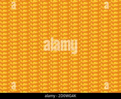 Astratto arancione e giallo senza cuciture sfondo triangolare. Illustrazione vettoriale della trama geometrica. Modello per il Web, la stampa, lo sfondo, la legatura Illustrazione Vettoriale