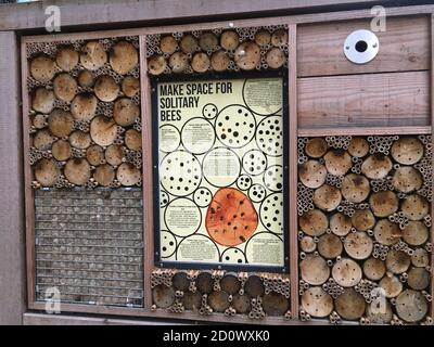 Insect Shelter vicino al London Bridge Foto Stock