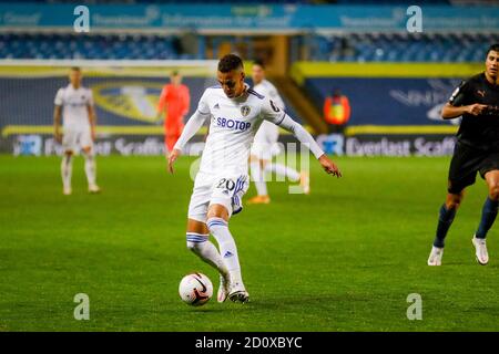 Leeds, Regno Unito. 03 ottobre 2020. Leeds United Forward Rodrigo Moreno (20) durante la partita di calcio del campionato inglese Premier League tra Leeds United e Manchester City il 3 ottobre 2020 a Elland Road a Leeds, Inghilterra - Foto Simon Davies / ProSportsImages / DPPI Credit: LM/DPPI/Simon Davies/Alamy Live News Credit: Gruppo editoriale LiveMedia/Alamy Live News Foto Stock