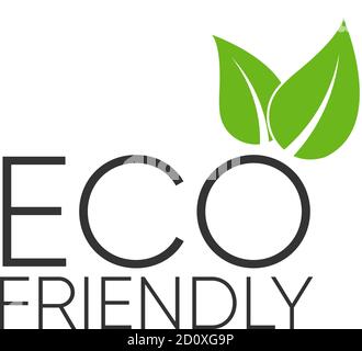 Adesivi ECO verdi. Immagine eps vettoriale eco-compatibile Illustrazione Vettoriale