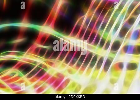 Astratto sfondo neon frattale multicolore.. Foto Stock