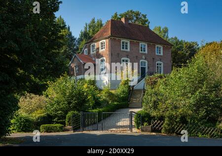 D-Borken, D-Borken-Marbeck, Hohe Mark Westmuensterland Nature Park, Muensterland, Westfalia, Nord Reno-Westfalia, NRW, Doering Manor House, ex castello di Motte-and-bailey, casa in mattoni, barocco Foto Stock