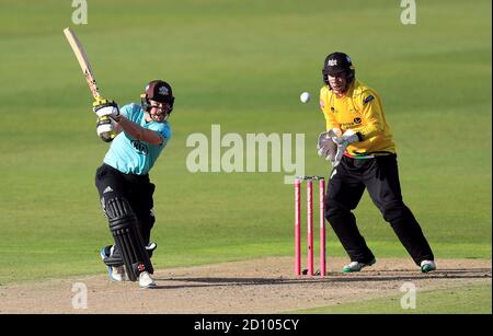 I Burns di Rory del Surrey battono durante la partita semifinale Vitality Blast T20 a Edgbaston, Birmingham. Foto Stock
