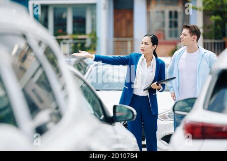 Concetto di noleggio auto Foto Stock