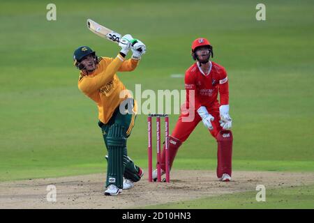 Notts Outlaws Alex Hales batte durante la partita semifinale Vitality Blast T20 a Edgbaston, Birmingham. Foto Stock