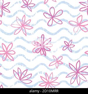 Motivo ondulato senza cuciture con ornamento a punti polka. Elegante sfondo punteggiato. Ornamento astratto a cerchio testurizzato. Isolato su bianco. Illustrazione Vettoriale