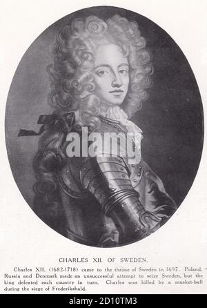 Carlo XII. Della Svezia 1682-1718 Foto Stock