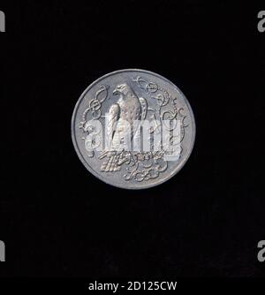 Isle of Man, Ten Pence, 10 pence, Coin, 1983, argento, monete, Regno Unito Foto Stock