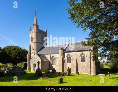 Chiesa di Santa Maria, Nempnet Thruwell, Somerset, Inghilterra, Regno Unito Foto Stock