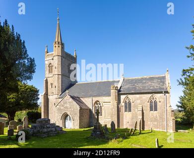 Chiesa di Santa Maria, Nempnet Thruwell, Somerset, Inghilterra, Regno Unito Foto Stock