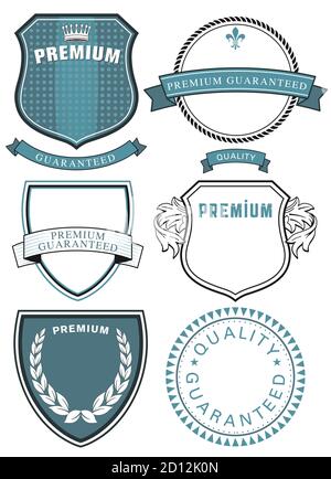 Sigillo di qualità superiore, simbolo del certificato - illustrazione vettoriale Illustrazione Vettoriale