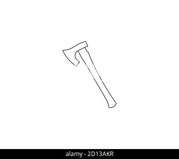 AX, attrezzatura, icona strumento. Illustrazione vettoriale, design piatto. Illustrazione Vettoriale