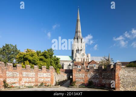 Chichester Cathedral, Chichester, West Sussex, Regno Unito Foto Stock