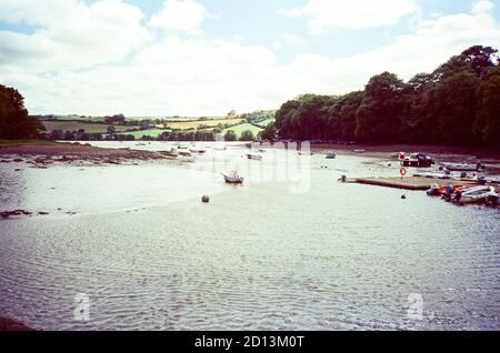 Estuario del DART a Stoke Gabriel, Devon, Inghilterra, Regno Unito. Foto Stock