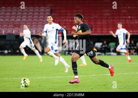 Copenaghen, Danimarca. 4 ottobre 2020. Abu Francis (43) del FC Nordsjaelland visto nella partita 3F Superliga tra il FC Copenhagen e il FC Nordsjaelland nello stadio Parken di Copenhagen. (Photo credit: Gonzales Photo - Dejan Obretkovic). Foto Stock