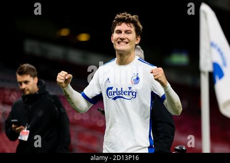 Copenaghen, Danimarca. 4 ottobre 2020. Jonas Wind (23) del FC Copenhagen visto nella partita 3F Superliga tra il FC Copenhagen e il FC Nordsjaelland nello stadio Parken di Copenhagen. (Photo credit: Gonzales Photo - Dejan Obretkovic). Foto Stock