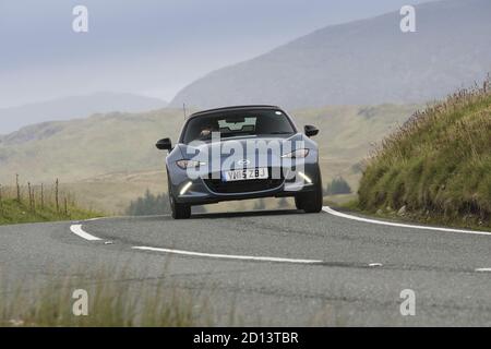 Mazda MX5 - Galles, Regno Unito, 2015 Foto Stock