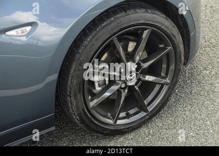 Mazda MX5 - Galles, Regno Unito, 2015 Foto Stock