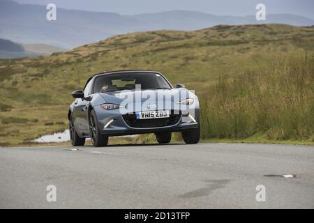 Mazda MX5 - Galles, Regno Unito, 2015 Foto Stock