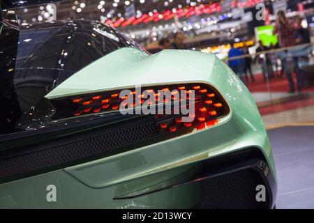 Nuovo Aston Martin Vulcan da 800 CV presentato al Salone dell'automobile di Ginevra 2015, 5 marzo 2015 Foto Stock