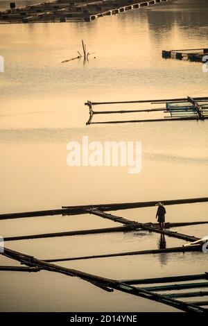 Immagini dei laghi della città di San Pablo, Laguna Foto Stock