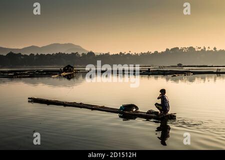 Immagini dei laghi della città di San Pablo, Laguna Foto Stock