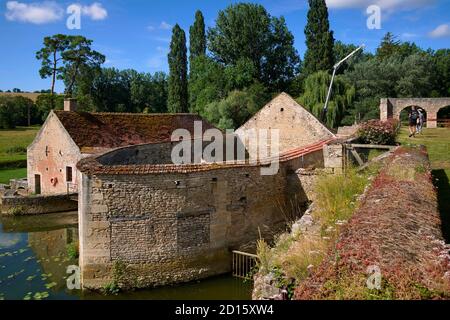 Francia, Cote d'Or, Buffon, le botteghe della Grande Forge de Buffon, un capolavoro del patrimonio industriale del XVIII secolo costruito dal naturalista Foto Stock