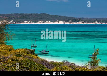 Madagascar, Nord, Madagascar, Nord, provincia di Diego-Suarez (Antsiranana), regione di Diana, Ramena, Mare di Smeraldo Foto Stock