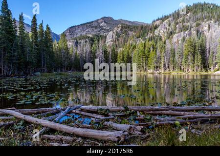 Paesaggio, immagini di viaggio scattate nel parco nazionale di Rocky Mt. In Colorado, USA. Foto Stock