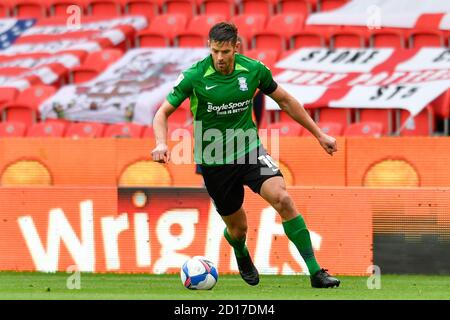 Lukas Jutkiewicz (10) di Birmingham corre con la palla Foto Stock