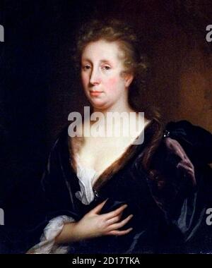 Rachel Ruysch. Rachel Ruysch (1664-1750) di Godfried Schalcken, olio su tela, c.1690-1700 Foto Stock