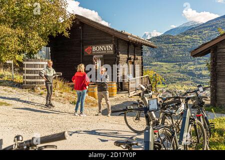 Azienda vinicola Bonvin a Sion, Svizzera Foto Stock