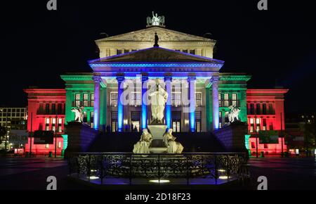 Festival delle Luci, concert hall, gendarme il mercato, medio, Berlino, Germania, Konzerthaus, Gendarmenmarkt Mitte, Deutschland Foto Stock