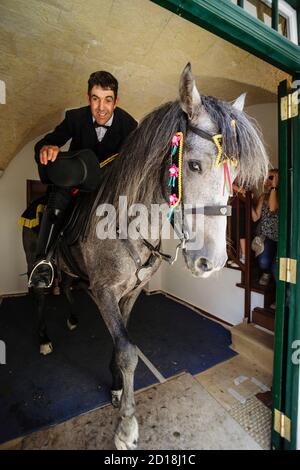 Caragol de Santa Clara, Fiestas de Sant Joan. Ciutadella. Minorca, Islas Baleares, España. Foto Stock