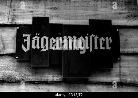 Billboard Jagermeister ad Amsterdam Paesi Bassi 11-2-2020 Foto Stock