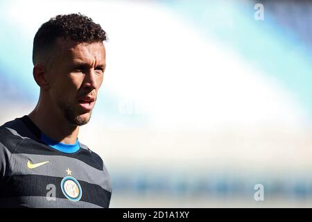 Ivan Perisic di Internazionale reagisce durante il campionato italiano Serie A Football Match tra SS Lazio e FC Internazionale il 4 ottobre 2020 Foto Stock