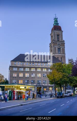 Municipio, luogo di Wroclaw, Friedenau, tempio corte bella montagna, Berlino, Germania, Rathaus, Breslauer Platz, Tempelhof-Schoeneberg, Deutschland Foto Stock