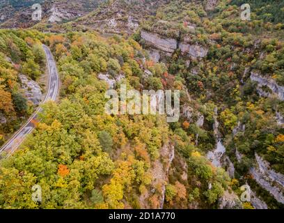 Foz de Faco, Cordillera pirenaica, provincia de Huesca, Aragón , Spagna, europa Foto Stock