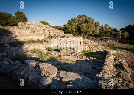 Son Fornés, sito archeologico di epoca preistorica, Montuiri, Maiorca, Spagna Foto Stock