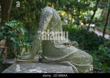 cimitero di abbney park nel cimitero nord di londra, pietra tombale Foto Stock