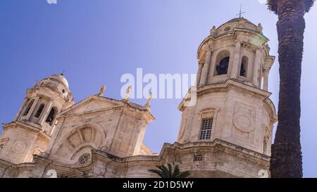 Cattedrale della Santa Croce a Cadice, Andalusia, Spagna Foto Stock